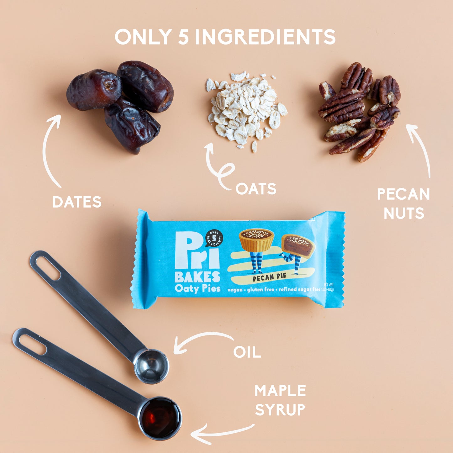 Pecan Oaty Pies - 12 Pack