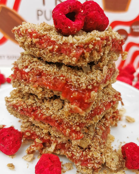 RASPBERRY CRUMBLE SQUARES🍓🍓