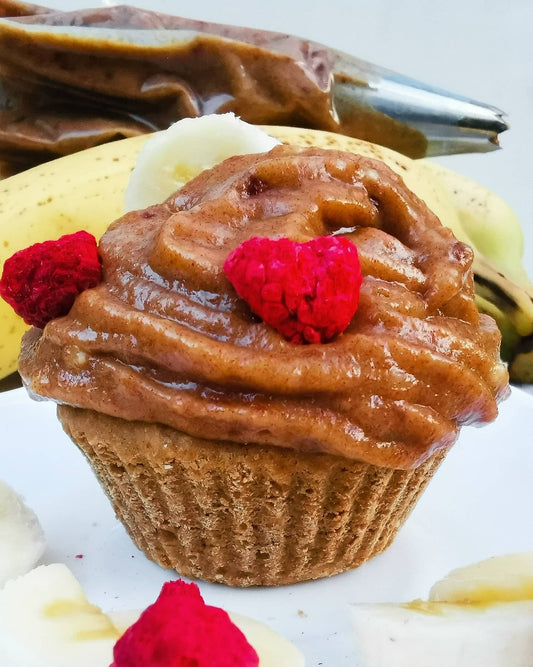 BANOFFEE AND RASPBERRY JAM CUPCAKES