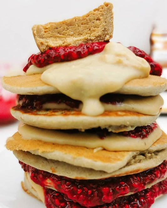 CASHEW BUTTER & RASPBERRY PANCAKES ft Pocket-sized Pies🥞