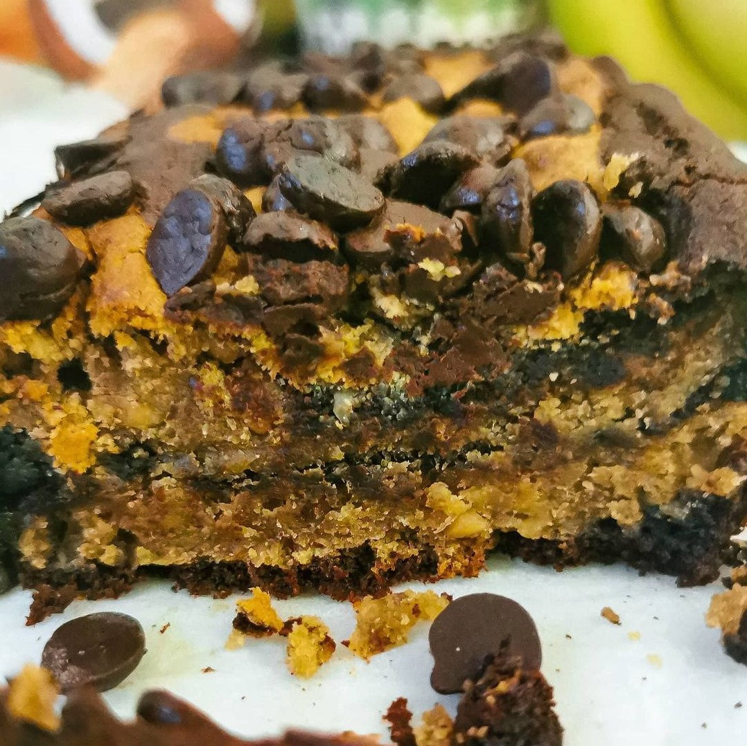 CHOC PEANUT BUTTER BANANA BREAD