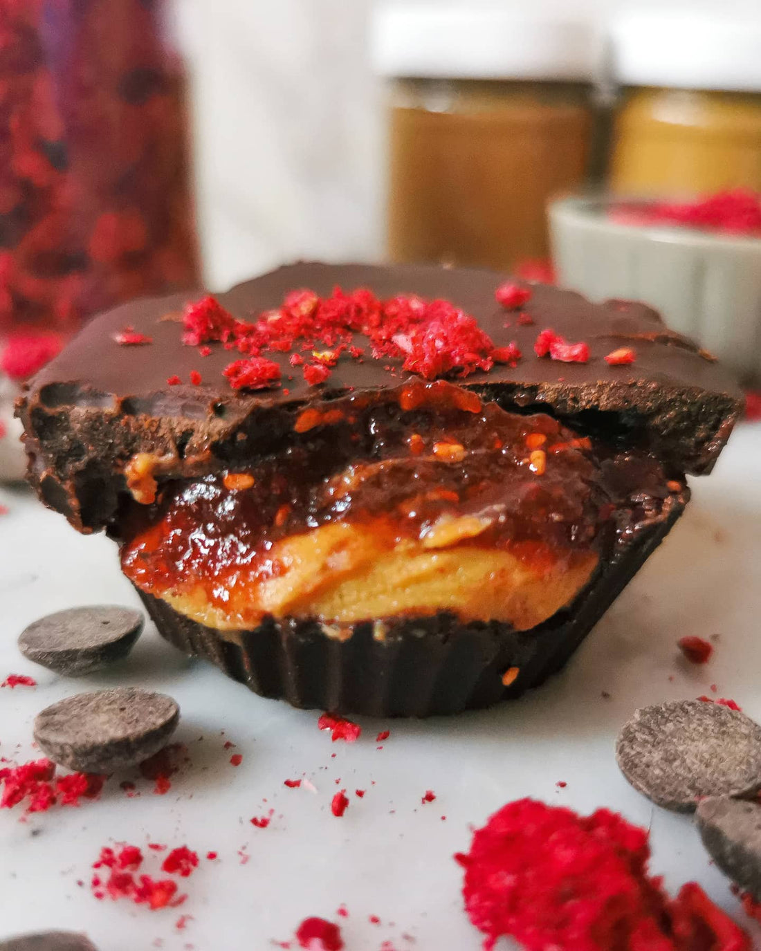 CHOC PEANUT BUTTER JELLY CUP