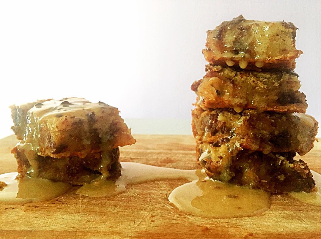 COOKIE DOUGH PIE SQUARES