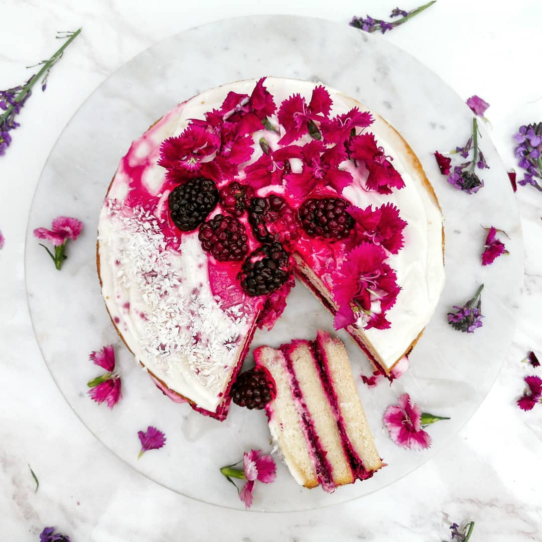 BLACKBERRY CREME FRAICHE LAYER CAKE