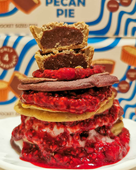 BLACK GOJI BERRY & COCO CREME RASPBERRY JAM PANCAKES