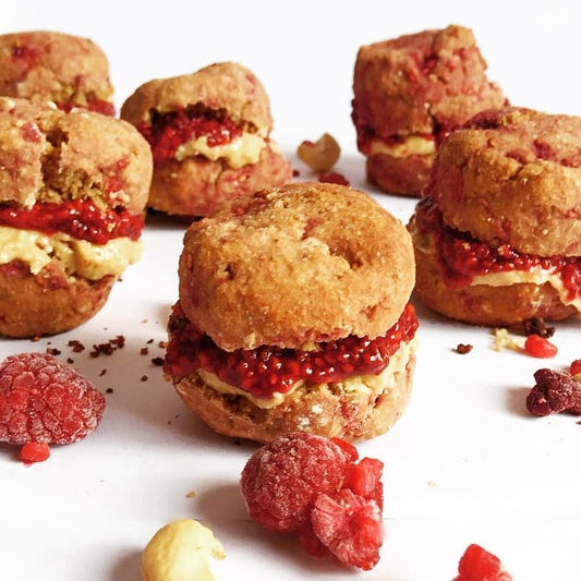 RASPBERRY & CASHEW BUTTER SCONES